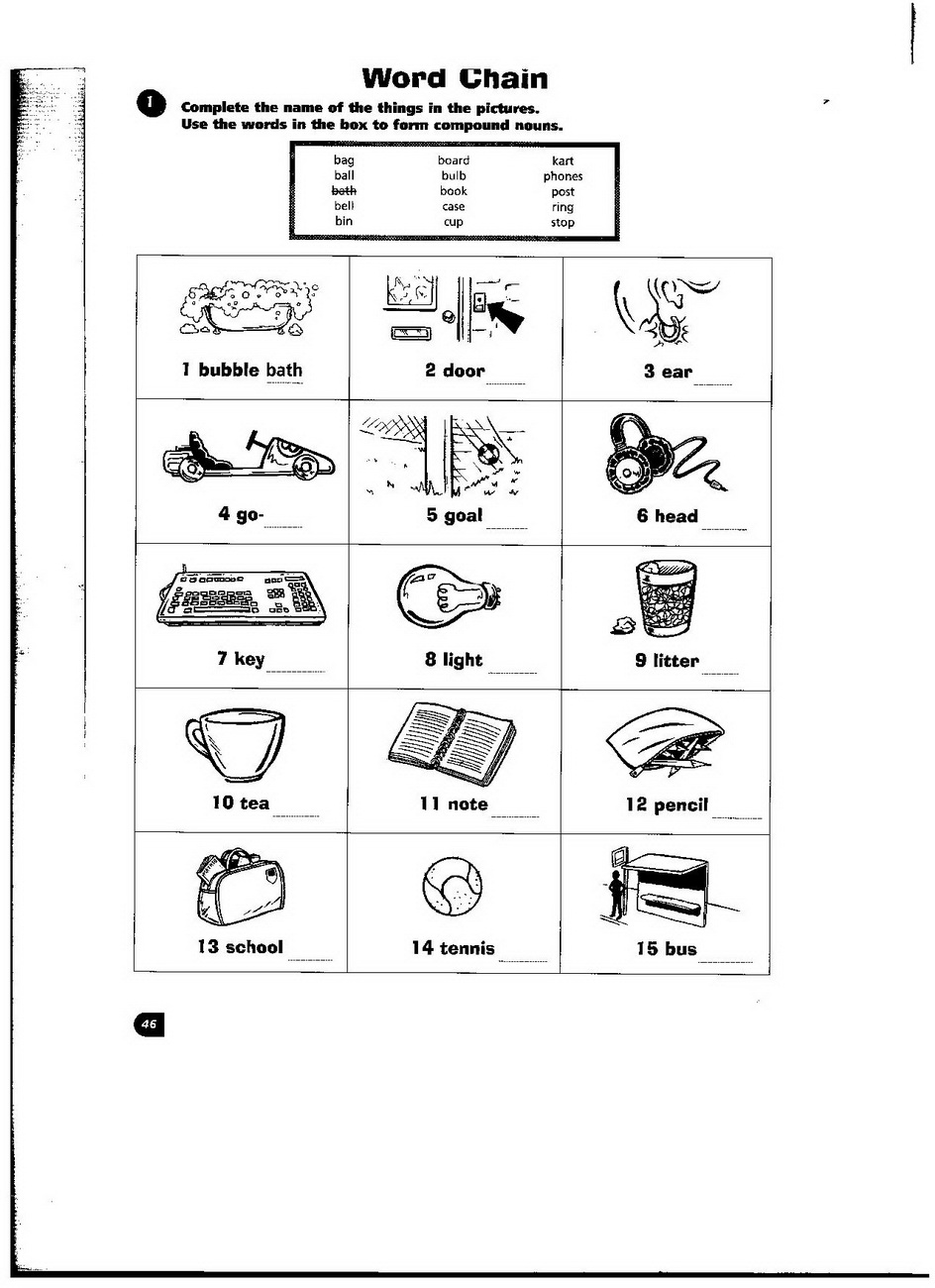 Английский язык Анапа - English Club Anapa - Обучение английскому Анапа -  Compound nouns. Exercises