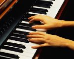 Playing piano -   